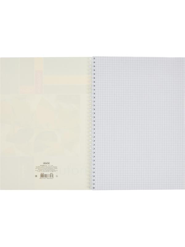 Тетрадь общая Attache,96л,клет,А4,спир,обл.мел.карт