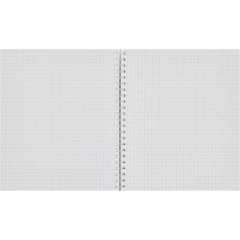 Тетрадь общая Attache,96л,клет,А5,мет.греб,обл.лак.карт