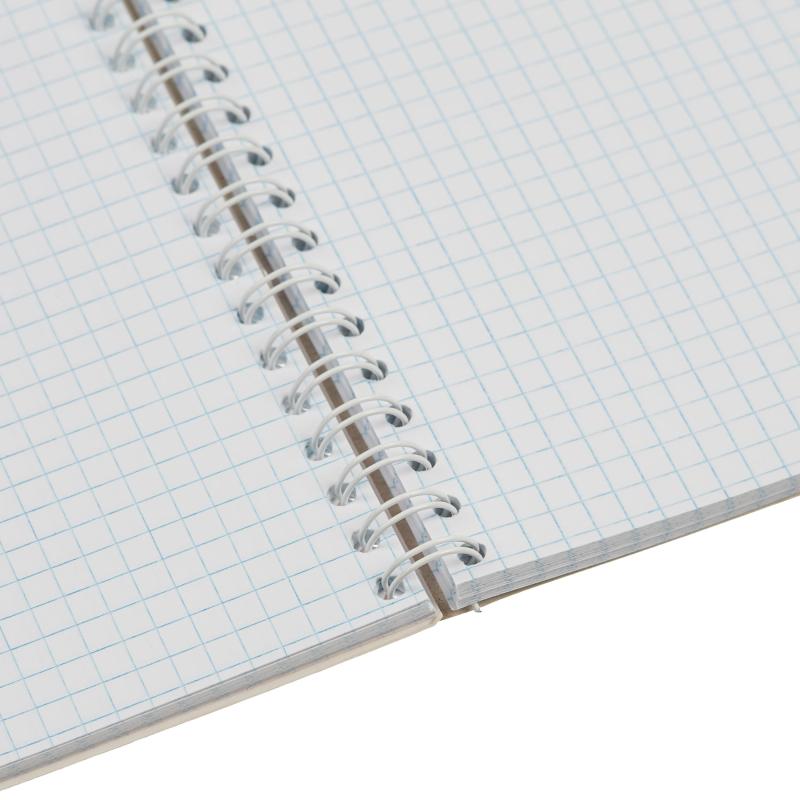 Тетрадь общая Attache,120л,клет,А5,спир,обл.лак.карт