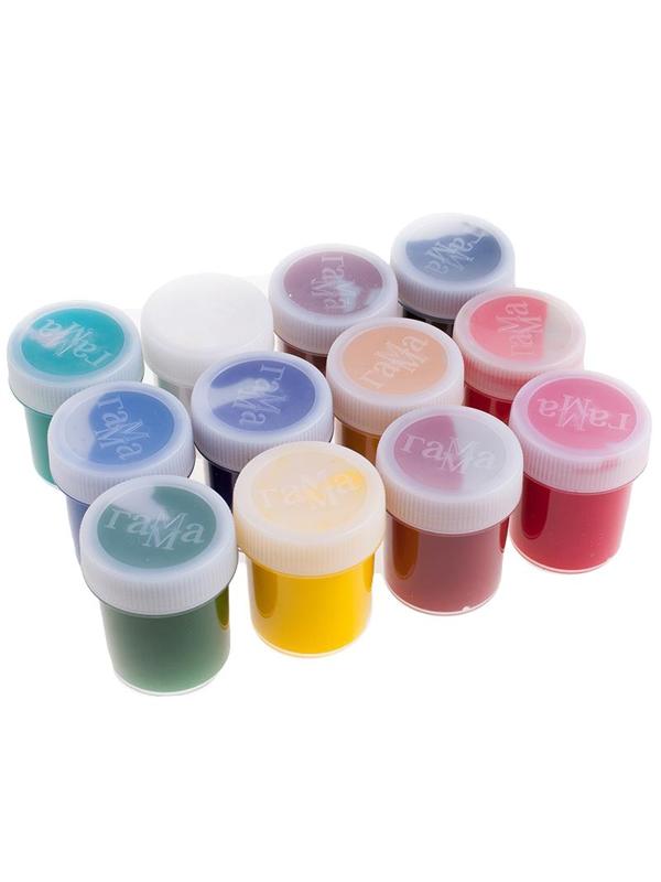 Гуашь 12цв., художественная 40мл ГАММА Россия