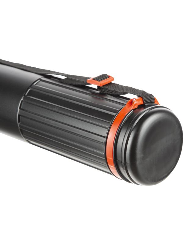 Тубус D90мм,L630-1100мм,черный,на ремне,ПТ-11