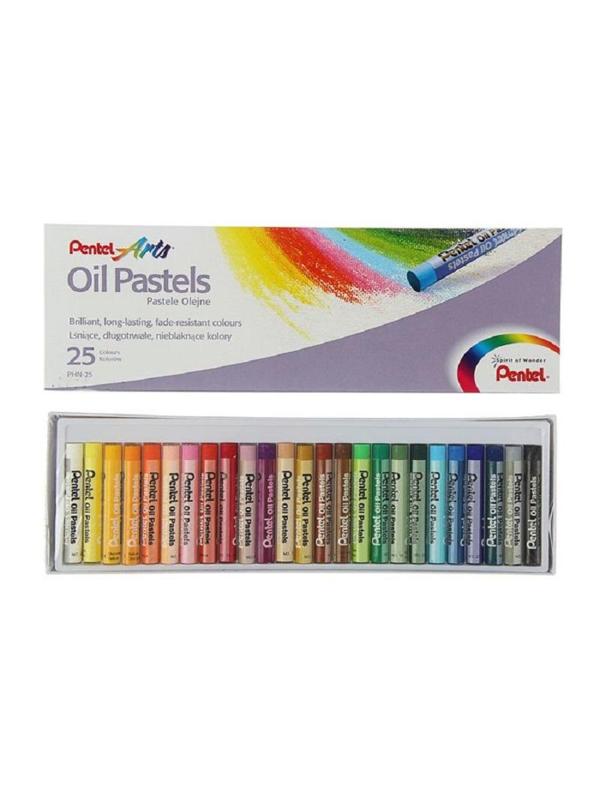 Пастель масляная Pentel 25цв PHN-25U