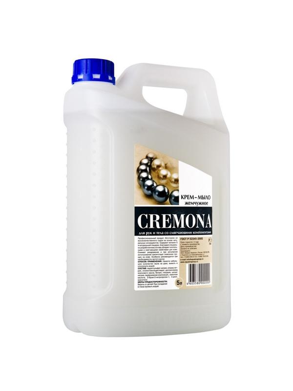 Мыло жидкое Крем-мыло КРЕМОНА 5л жемчужное