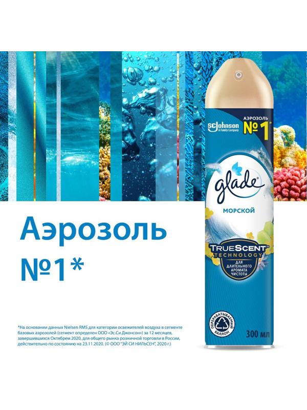 Освежитель воздуха GLADE Морской 300мл
