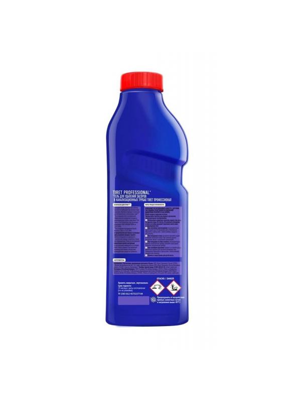 Средство для прочистки труб TIRET гель 1л
