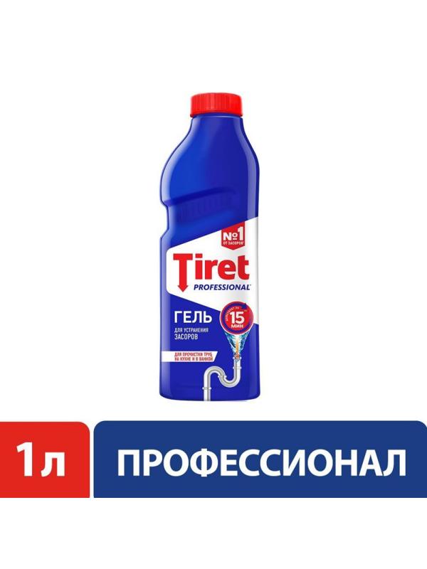 Средство для прочистки труб TIRET гель 1л