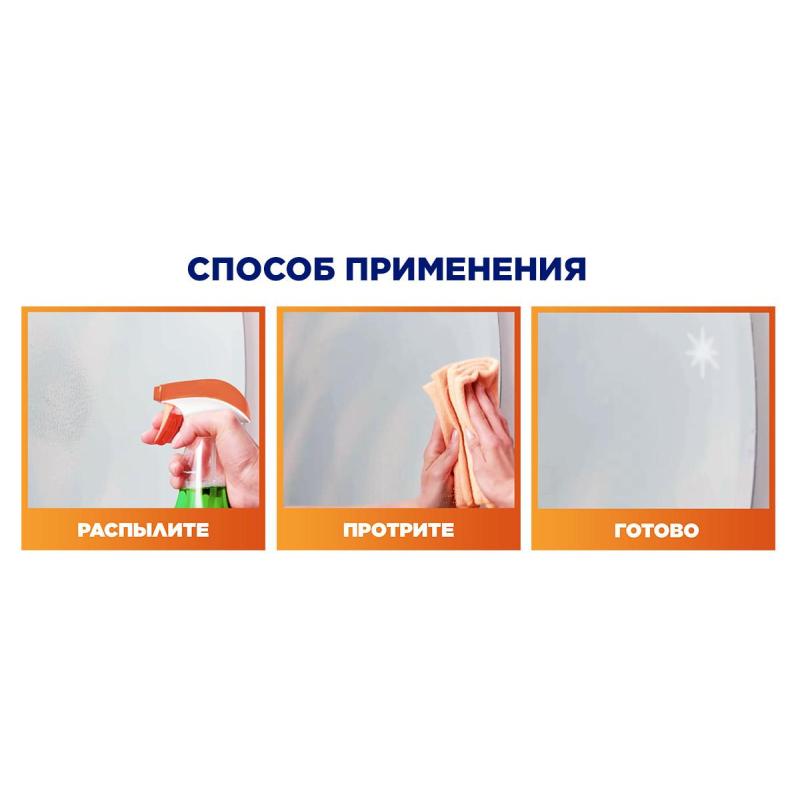 Средство для стекол и зеркал МИСТЕР МУСКУЛ с нашат.спиртом(зеленый)500мл 12