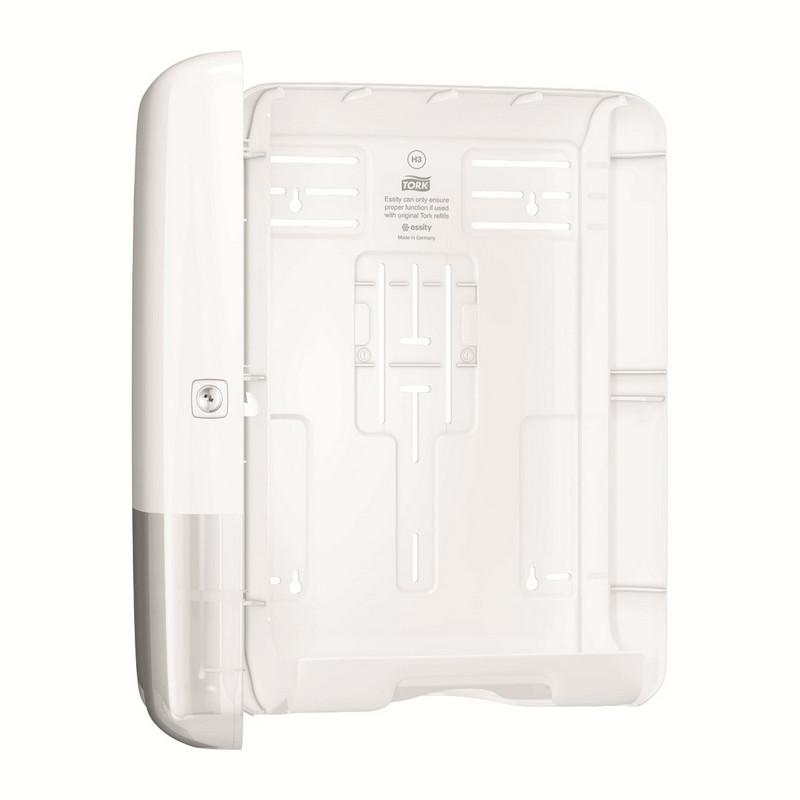 Диспенсер для полотенец лист.Tork Singlefold H3 ZZ/C 553000 белый