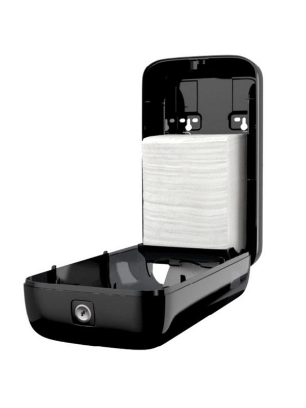 Диспенсер для туалетной бумаги листовой Tork Т3 556008 черный