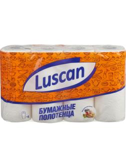 Полотенца бумажные LUSCAN 2-сл.,с тиснением, 4рул./уп.