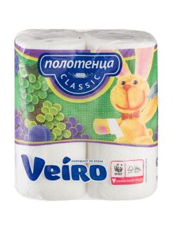 Полотенца бумажные VEIRO  Classic 2-сл.,с тиснением,2рул./уп.5п22
