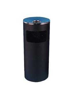 Урна-пепельница 30л металл, черная хром Титан N52