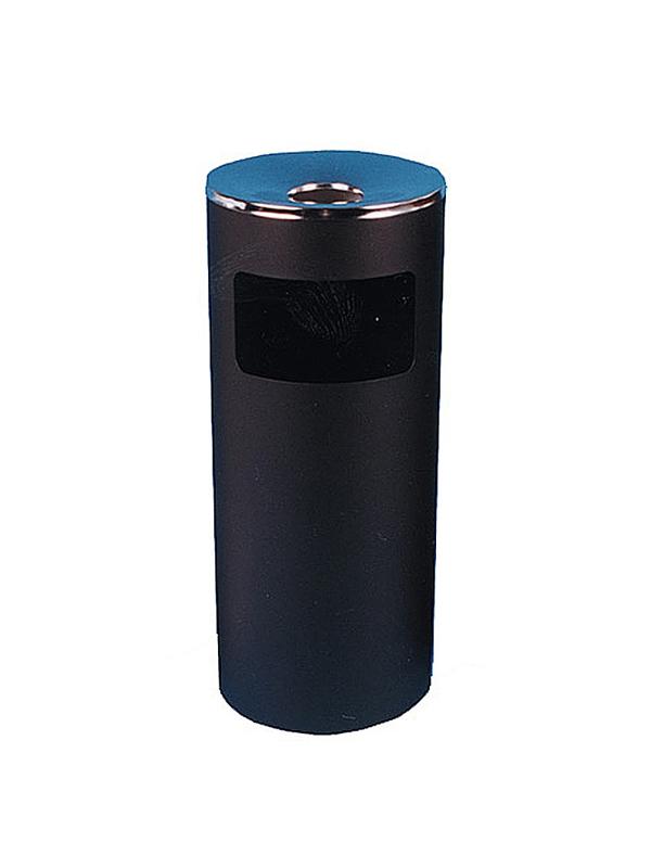 Урна-пепельница 30л металл, черная хром Титан N52