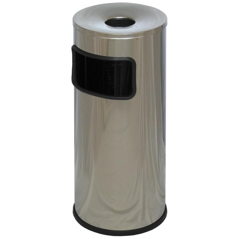 Урна-пепельница 30л нерж.сталь, хром Титан N54