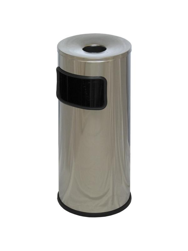 Урна-пепельница 30л нерж.сталь, хром Титан N54