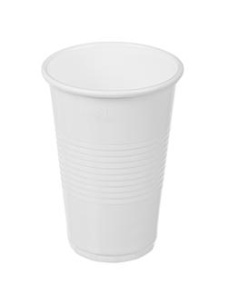 Стакан одноразовый 200мл белый, для хол/гор., КОМУС ПП 100шт/уп