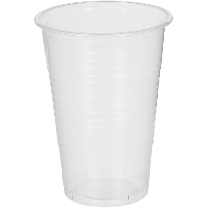 Стакан одноразовый 200мл прозр. для хол/гор., эконом, КОМУС ПП 100шт/уп