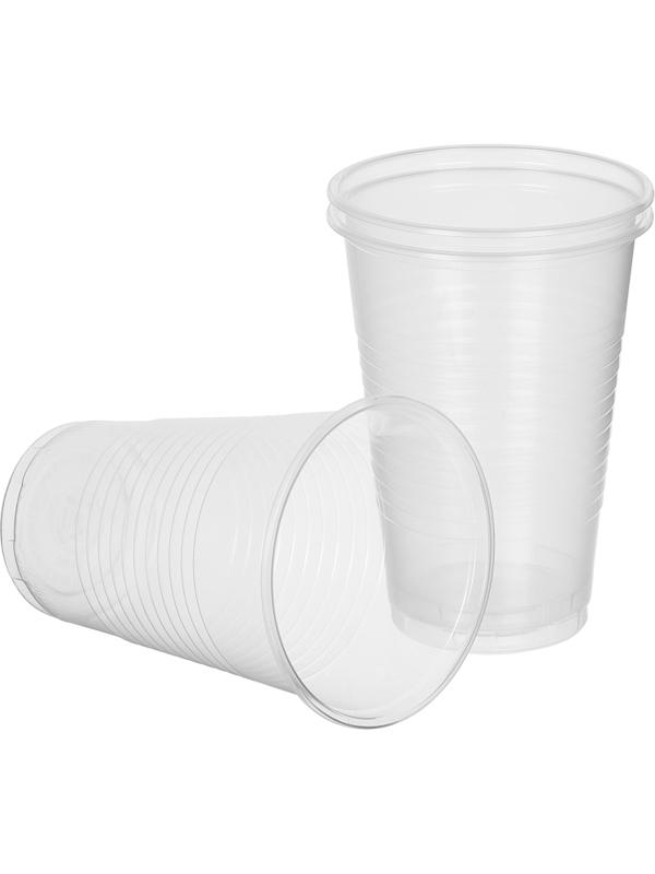 Стакан одноразовый 200мл прозр. для хол/гор., эконом, КОМУС ПП 100шт/уп