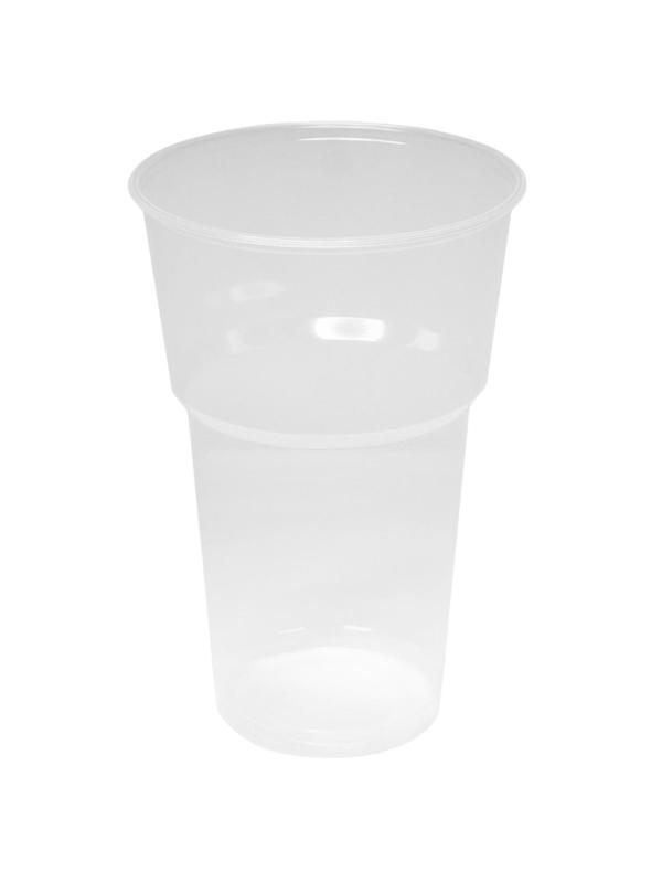Стакан одноразовый 500мл прозр., для хол/гор., КОМУС, ПП 50шт/уп