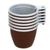 Чашка одноразовая Комус хол/гор, 200 мл, коричн./бел., ПП, 50шт./уп
