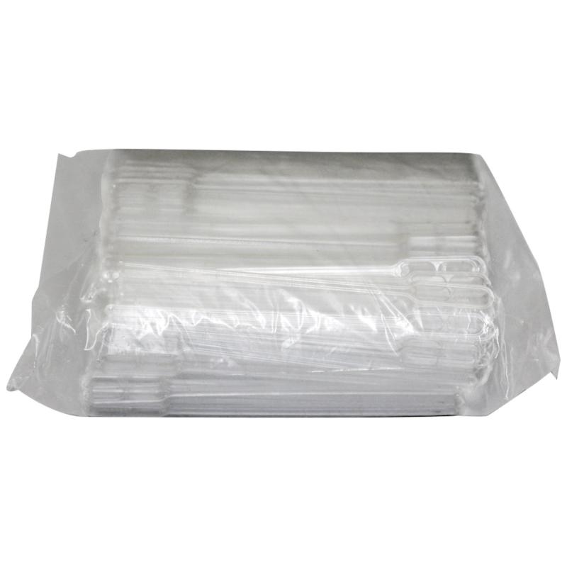 Размешиватель одноразовый 120мм, белый/прозрачный КОМУС ПС 500шт/уп