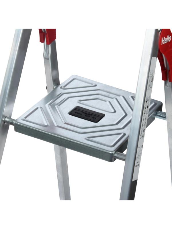 Стремянка HAILO L60 5 ступенек Н=280см с лотком, алюм (8160-507)