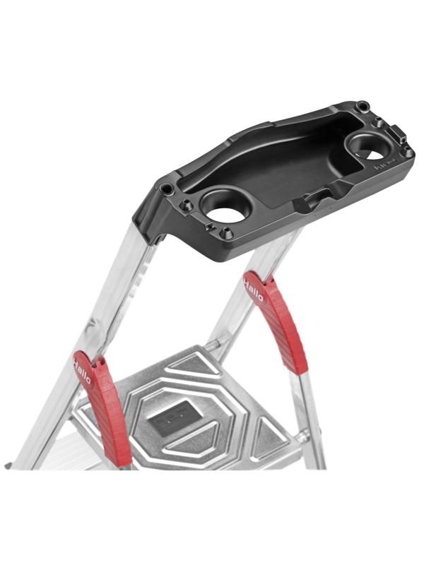 Стремянка HAILO L60 5 ступенек Н=280см с лотком, алюм (8160-507)
