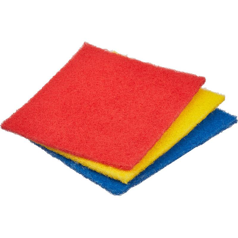 Губки абразивная набор разной жесткости 3 штуки д/ сильных загрязнений Pacl