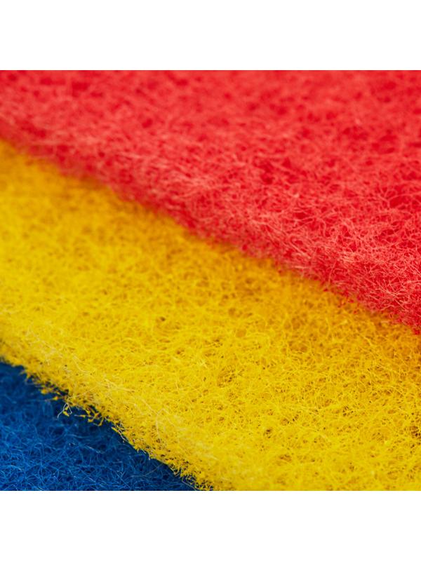 Губки абразивная набор разной жесткости 3 штуки д/ сильных загрязнений Pacl