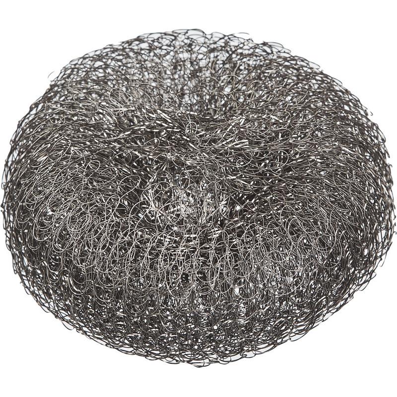 Губка мочалка металлическая большая D=9,5см.,вес=34,8гр. PACLAN