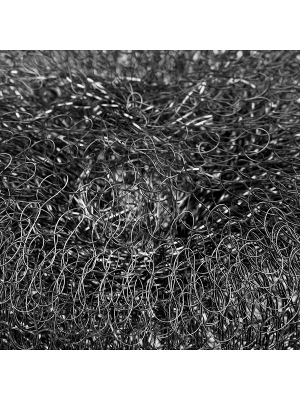 Губка мочалка металлическая большая D=9,5см.,вес=34,8гр. PACLAN