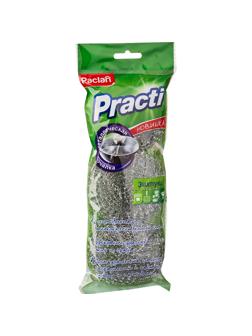 Губки мочалка металлические средняя D=7,5 см. вес=14гр. 3шт./уп. PACLAN