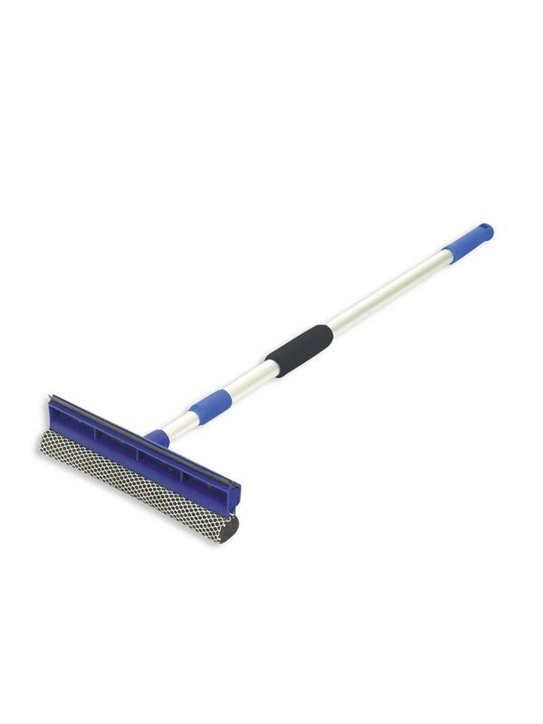 Швабра для мытья окон губка+сгон 25см+ телеск.ручка 120см