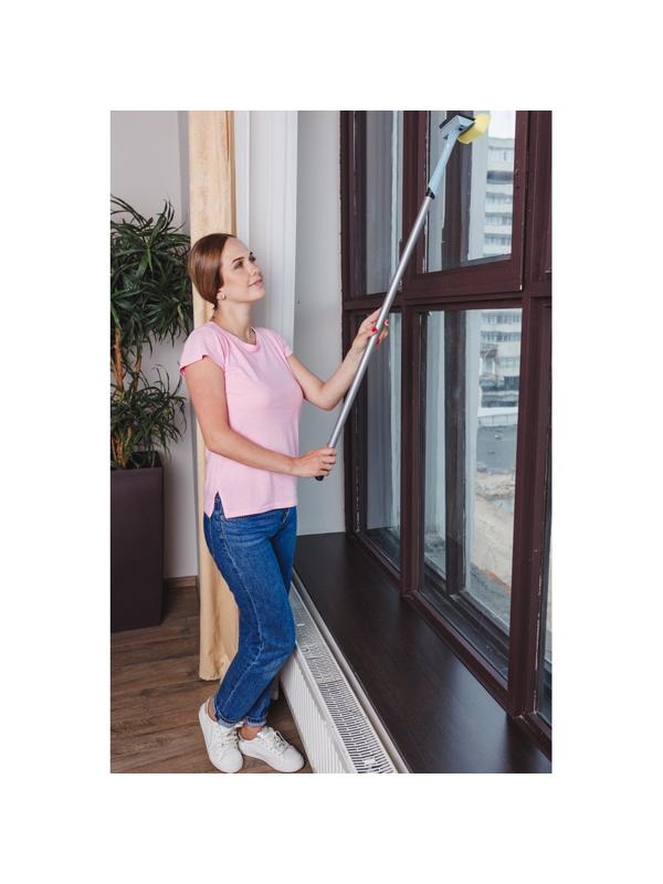 Рукоятка для щеток металл 120 см к (арт.152365,152366)