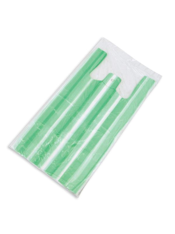 Пакет-майка ПНД 16+12х30 10мкм 100шт./уп.цветной/пол