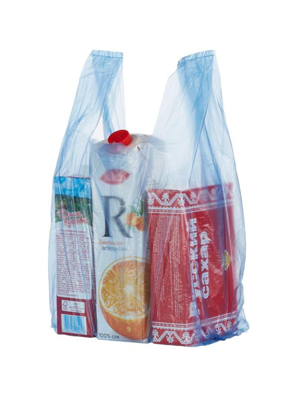 Пакет-майка ПНД 25+12х45 10 мкм 100шт./уп. цветной