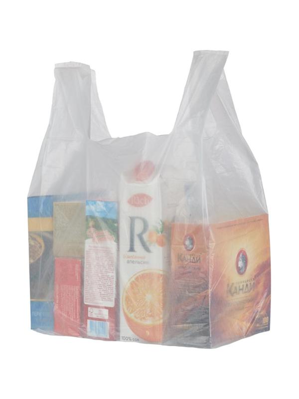 Пакет-майка ПНД 30+18х55 15мкм 100шт./уп. белый