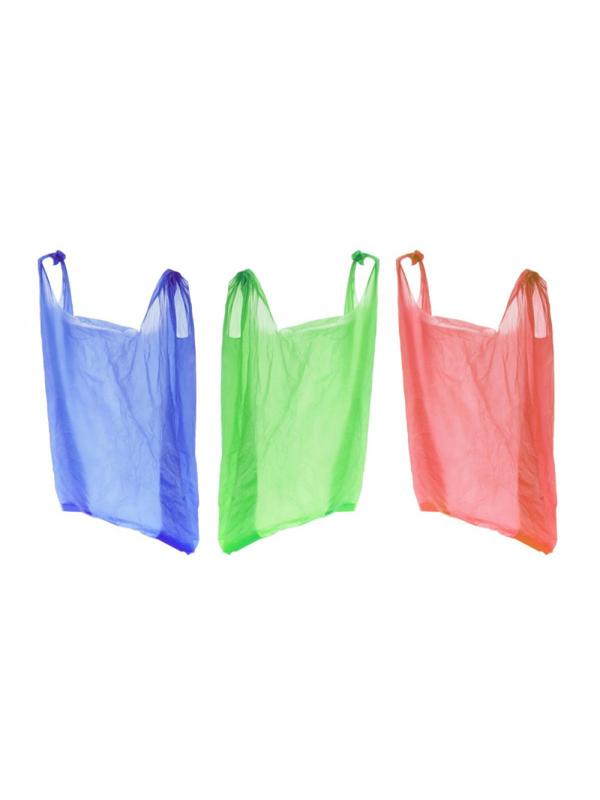 Пакет-майка ПНД 30+18х55 15мкм 100шт./уп. цветной