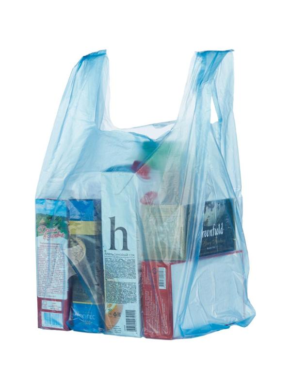 Пакет-майка ПНД 30+18х55 15мкм 100шт./уп. цветной