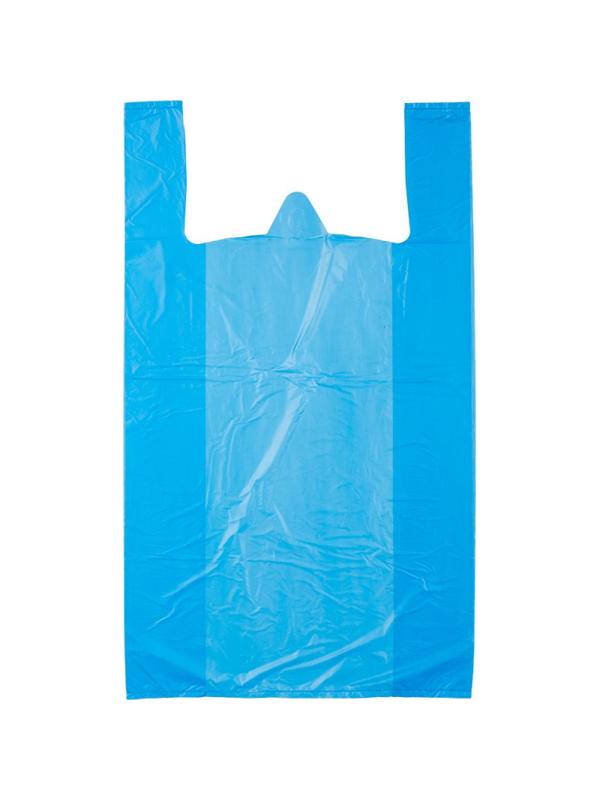 Пакет-майка ПНД 38+20х68 25мкм цветной 100шт./уп.