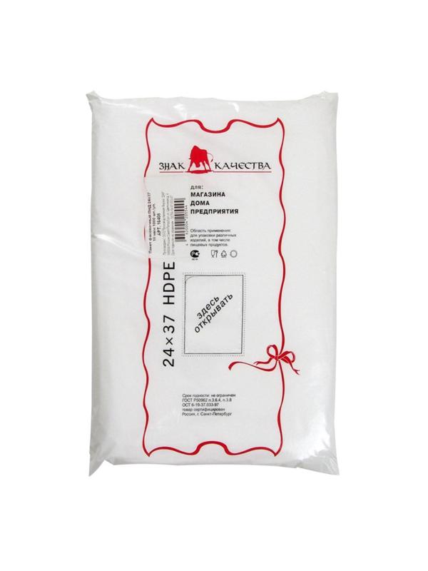 Пакет фасовочный  ПНД 24х37 10мкм 1000шт./уп.