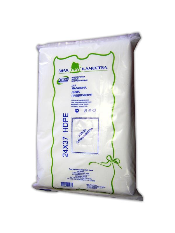 Пакет фасовочный  ПНД БИО 24х37 10мкм 1000шт./уп.