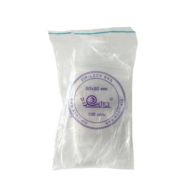 Пакет с замком (Zip Lock) 6x8 см., 32мкм, 100 шт/уп