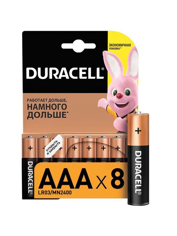 Батарейка DURACELL BASIC ААA/LR03-8BL