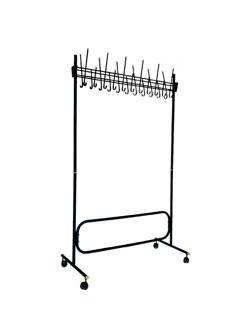 Вешалка TI_гардеробная СКР черная на колесиках