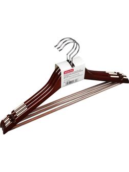 Вешалка Jas Плечики Attache F6612NJ-LW3 выем/встав/перек орех 3шт/у