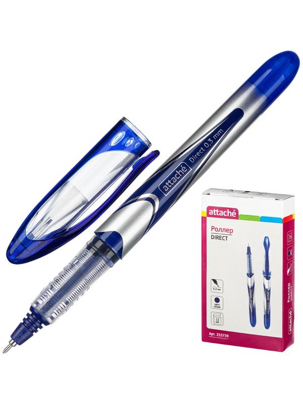 Роллер Attache Direct игольчат.након. 0.3мм синий