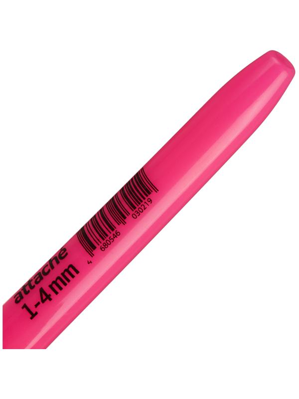 Маркер текстовыделитель розовый 1-3,9мм Attache