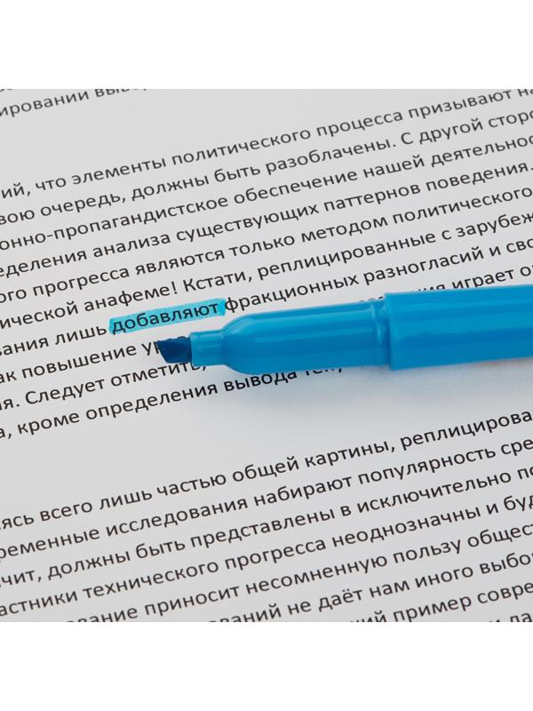 Маркер текстовыделитель голубой 1-3,9мм Attache