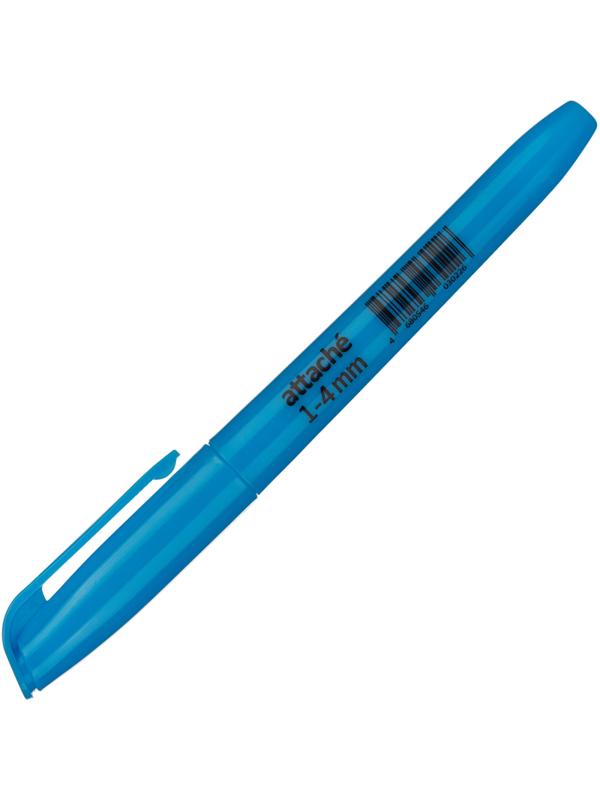 Маркер текстовыделитель голубой 1-3,9мм Attache